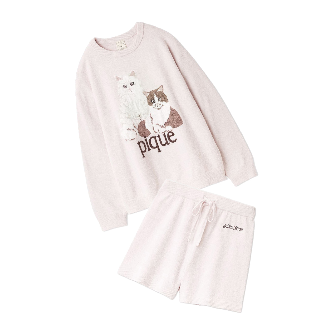 gelato pique（ジェラートピケ） エアリーモコキャットジャガードプル