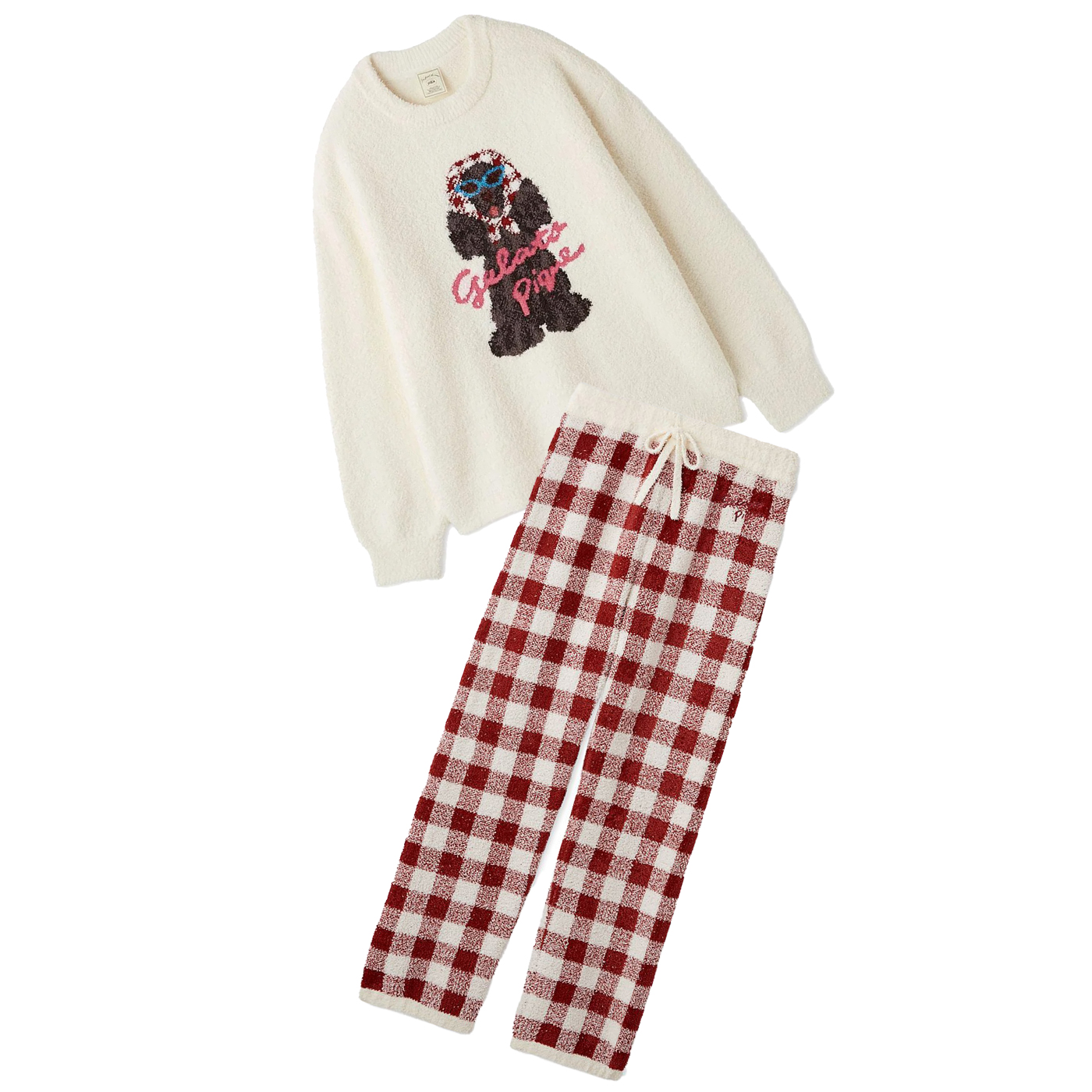 gelato pique（ジェラートピケ） スカーフDOG ジャガードプルオーバー