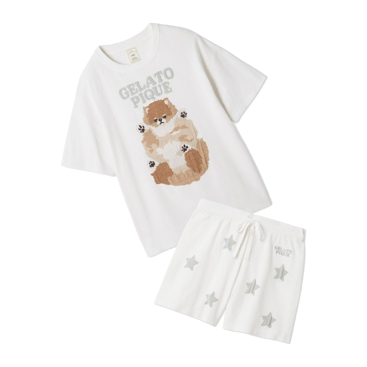 gelato pique（ジェラートピケ） ドッグジャガードプルオーバー&スター
