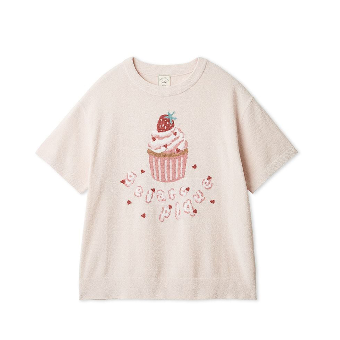 ジェラートピケ モチーフジャガードプルオーバー【カップケーキ】 gelato pique（ジェラートピケ） エアリーモコモチーフジャガードプル