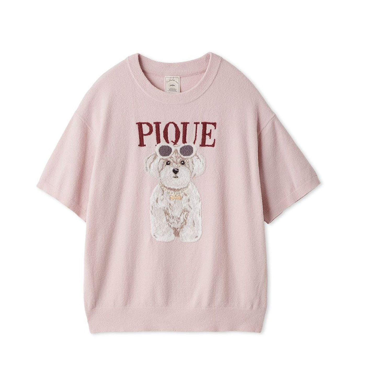 ジェラートピケ ファッションCATS&DOGSジャガードプルオーバー pwnt262033 ジェラピケ パジャマ ルームウェア 部屋着 半袖 犬 猫柄 gelato pique爆買の画像