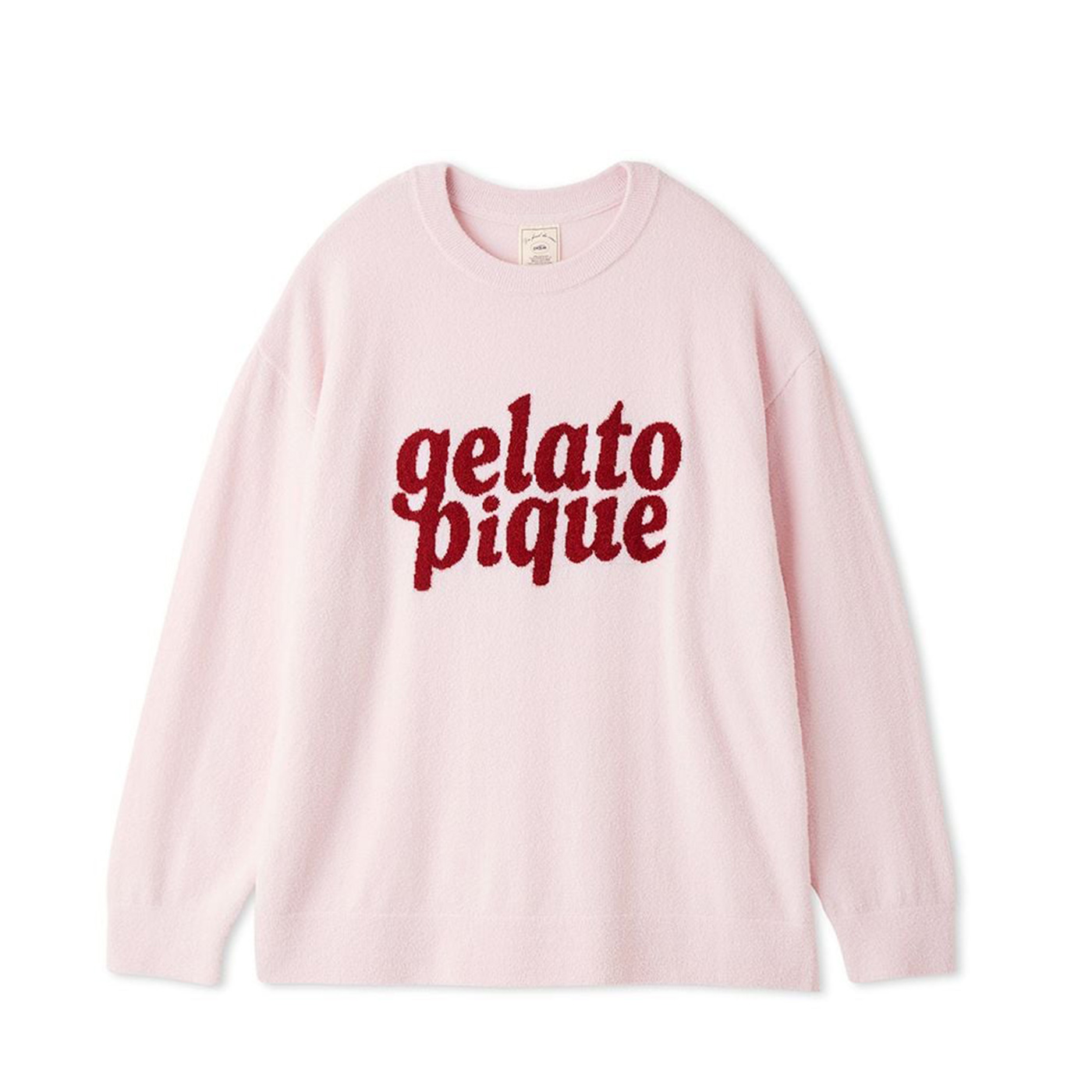 ジェラートピケ 新品未使用　セットアップ　腹巻き　ルームウェア　ピンク gelato pique（ジェラートピケ） スムーズィーロゴジャガード長袖プル
