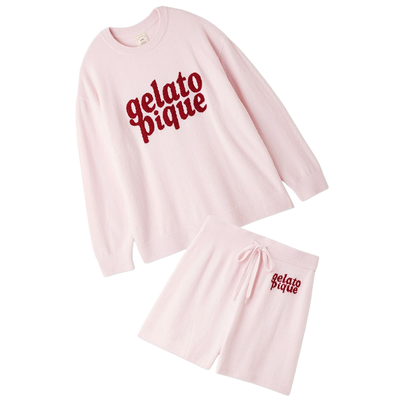 gelato pique（ジェラートピケ） スムーズィーロゴジャガード長袖プル
