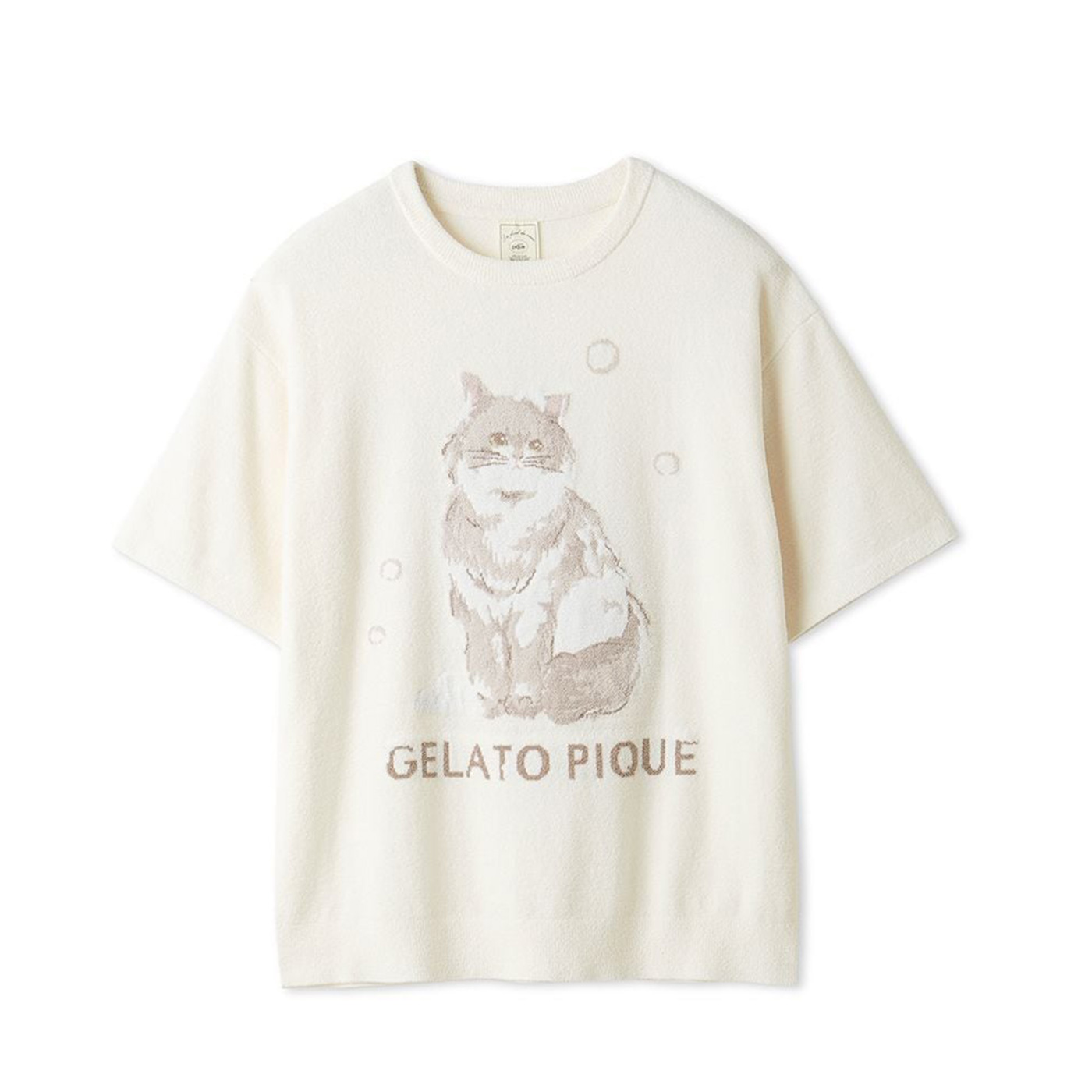 gelato pique（ジェラートピケ） バスタイムCATジャガードプルオーバー