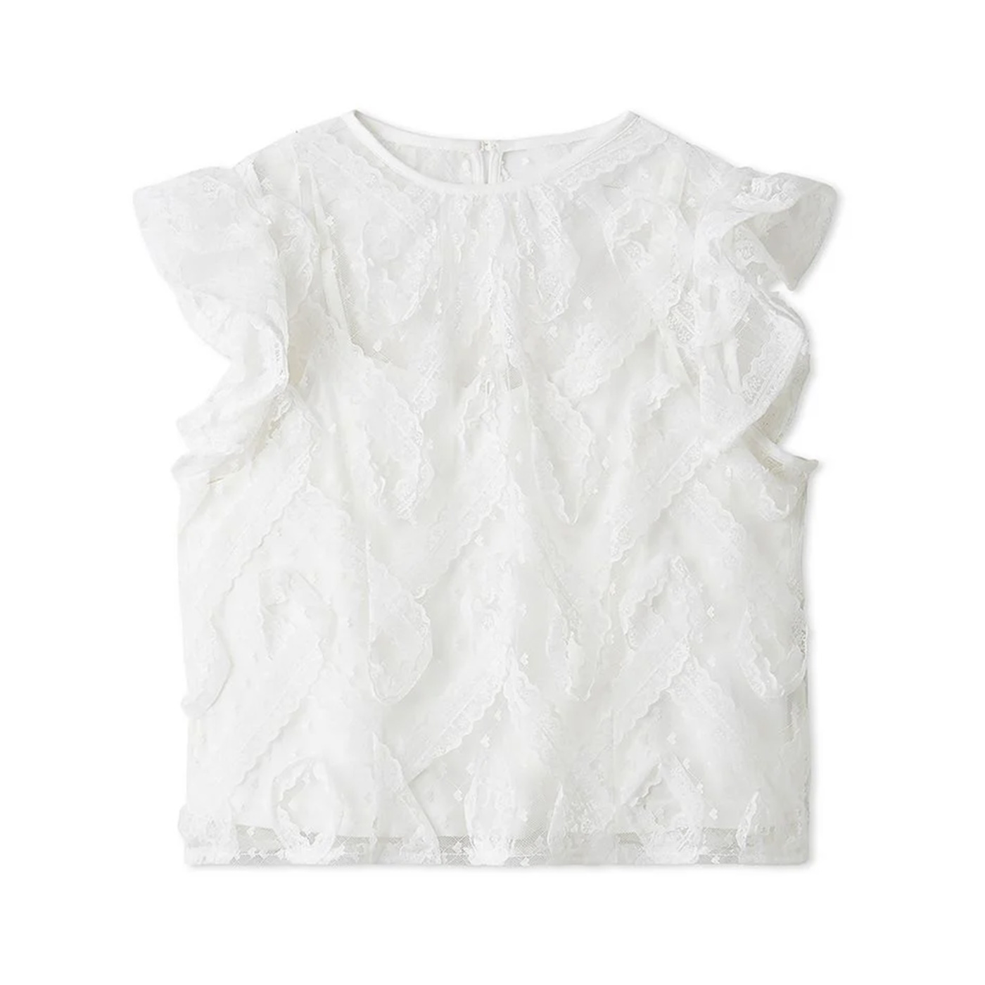 SNIDEL（スナイデル） SALE50%OFF レースフリルプルオーバー 