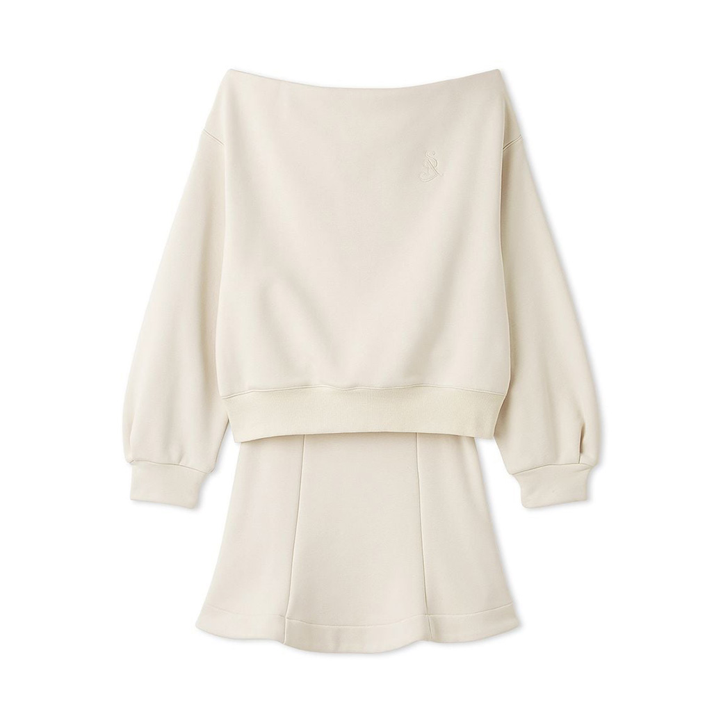 SNIDEL（スナイデル） SALE50%OFF Sustainableオフショルスウェット