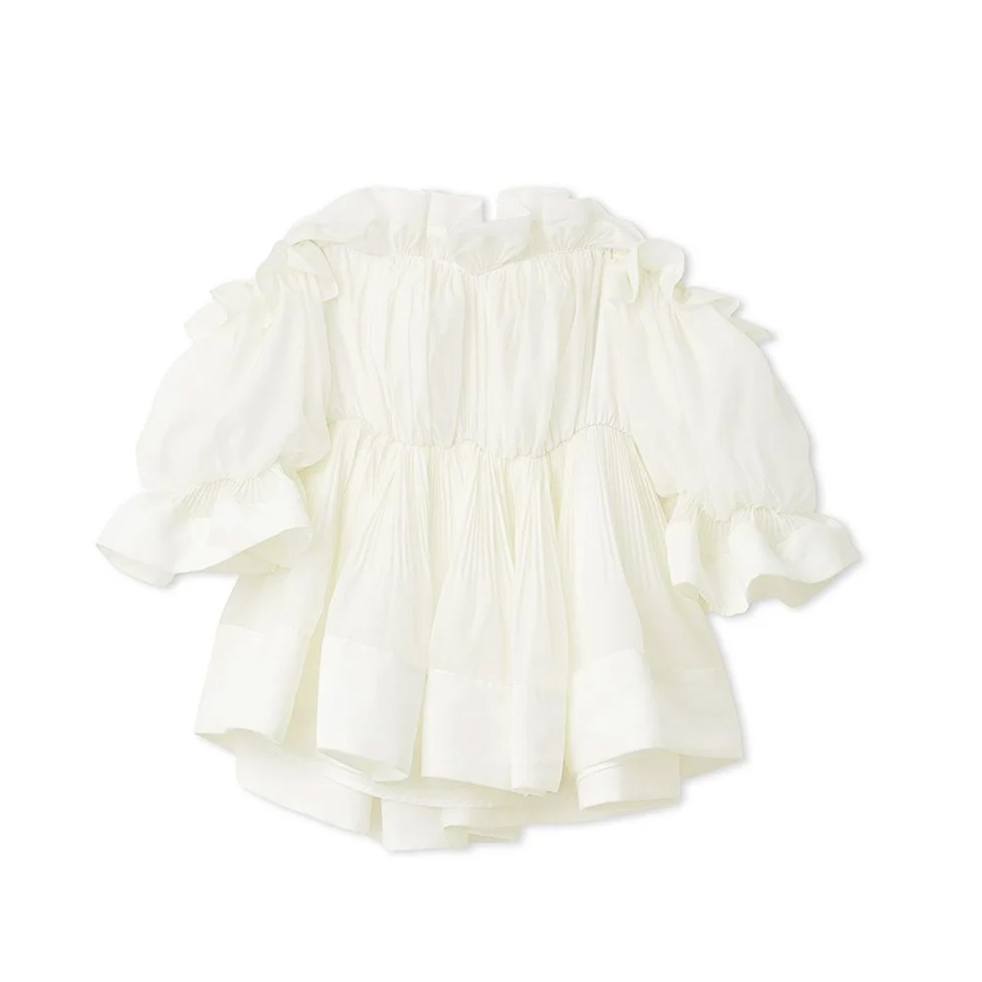 SNIDEL（スナイデル） (予約) ボリュームギャザーフリルチュニック