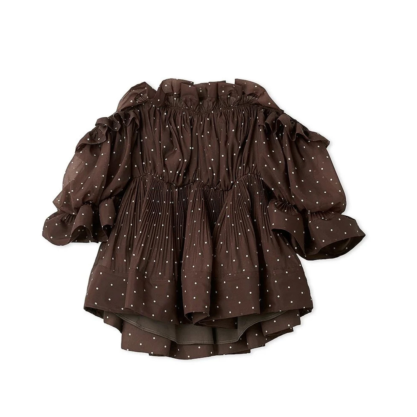 SNIDEL（スナイデル） (予約) ボリュームギャザーフリルチュニック