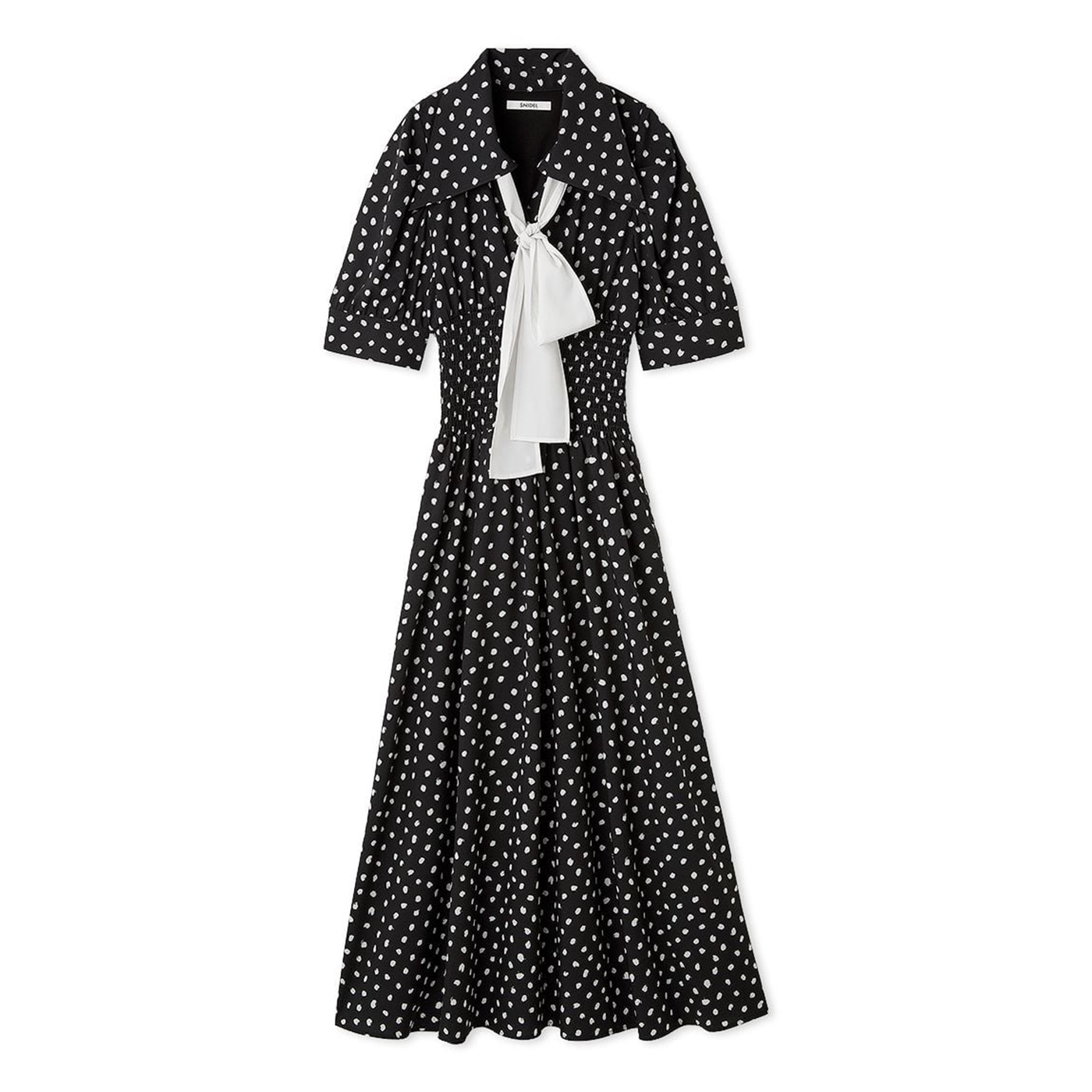 SNIDEL（スナイデル） SALE50%OFF ドットボウタイシャツワンピース