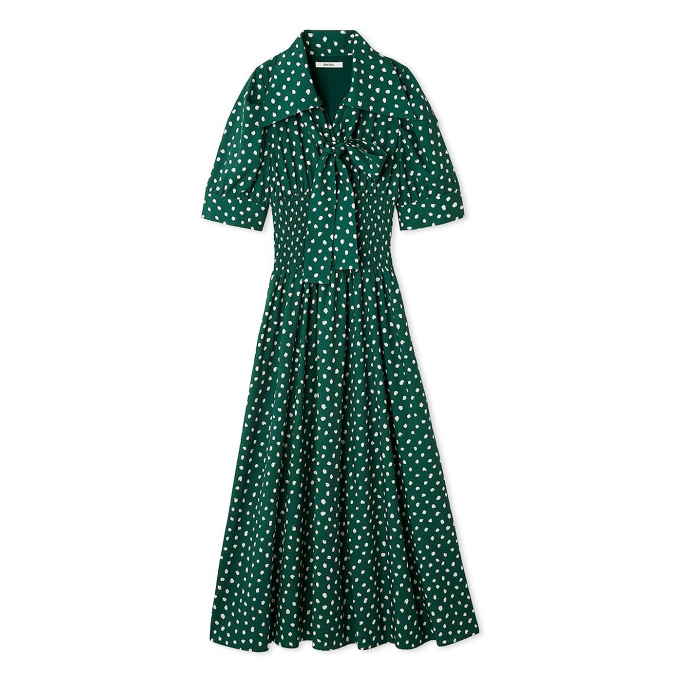SNIDEL（スナイデル） SALE50%OFF ドットボウタイシャツワンピース