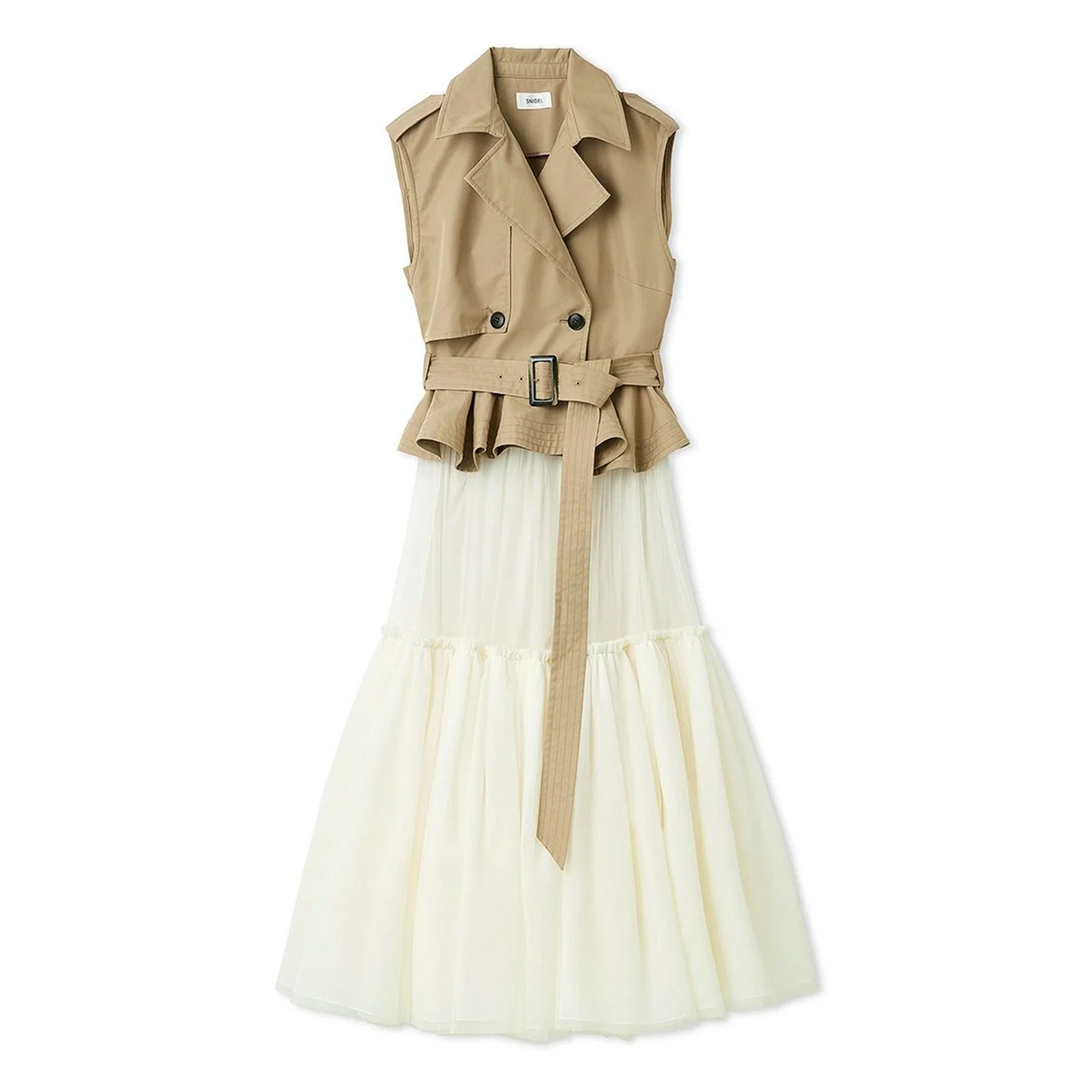 SNIDEL（スナイデル） (予約) トレンチチュールセットドレス