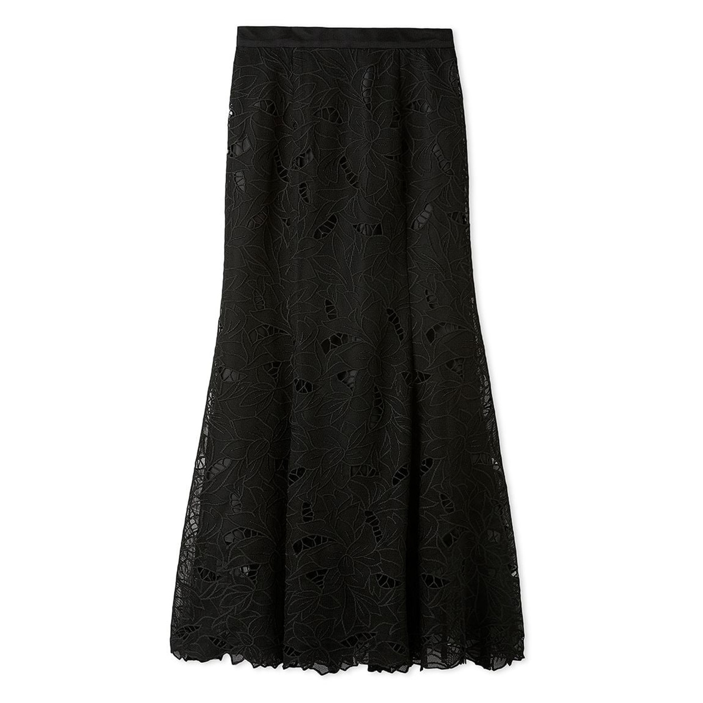 SNIDEL SALE40%OFF スナイデル カットワークセミフレアスカート