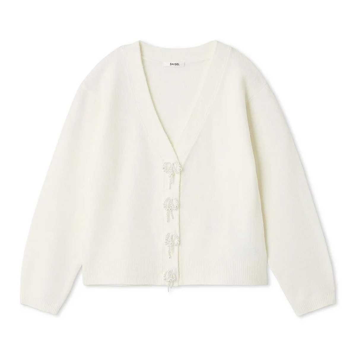 ZARA ビーズ クロップド ニット カーディガン XS - メルカリ