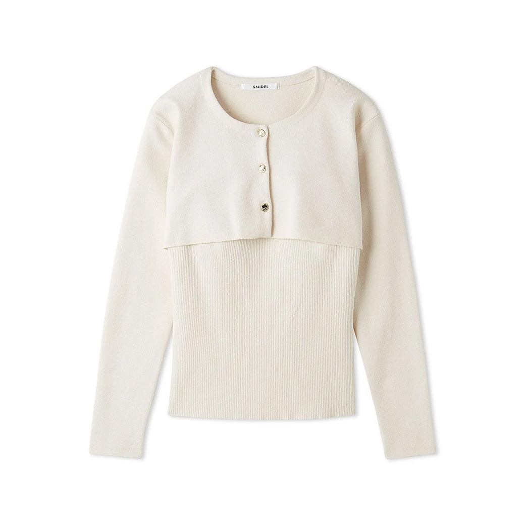 SNIDEL SALE50%OFF スナイデル クロップドカーデアンサンブル