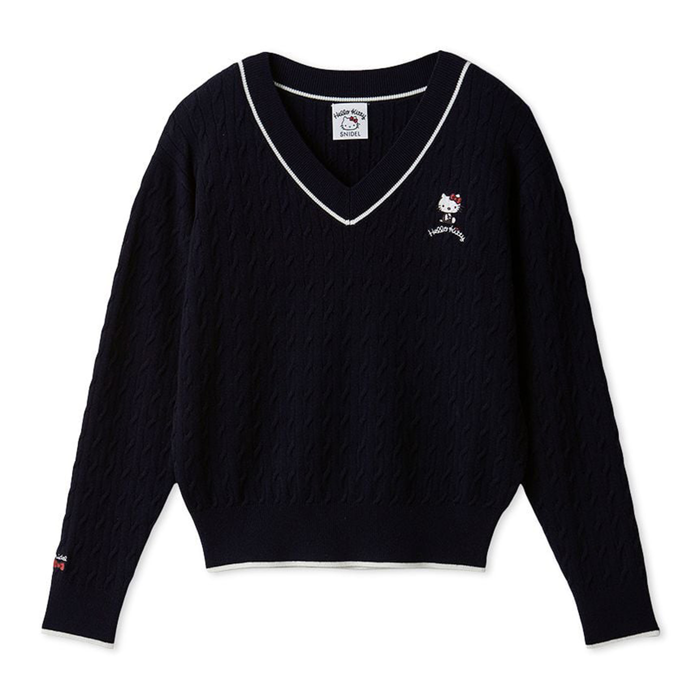 SNIDEL（スナイデル） SNIDEL HELLO KITTY ケーブルプルオーバー