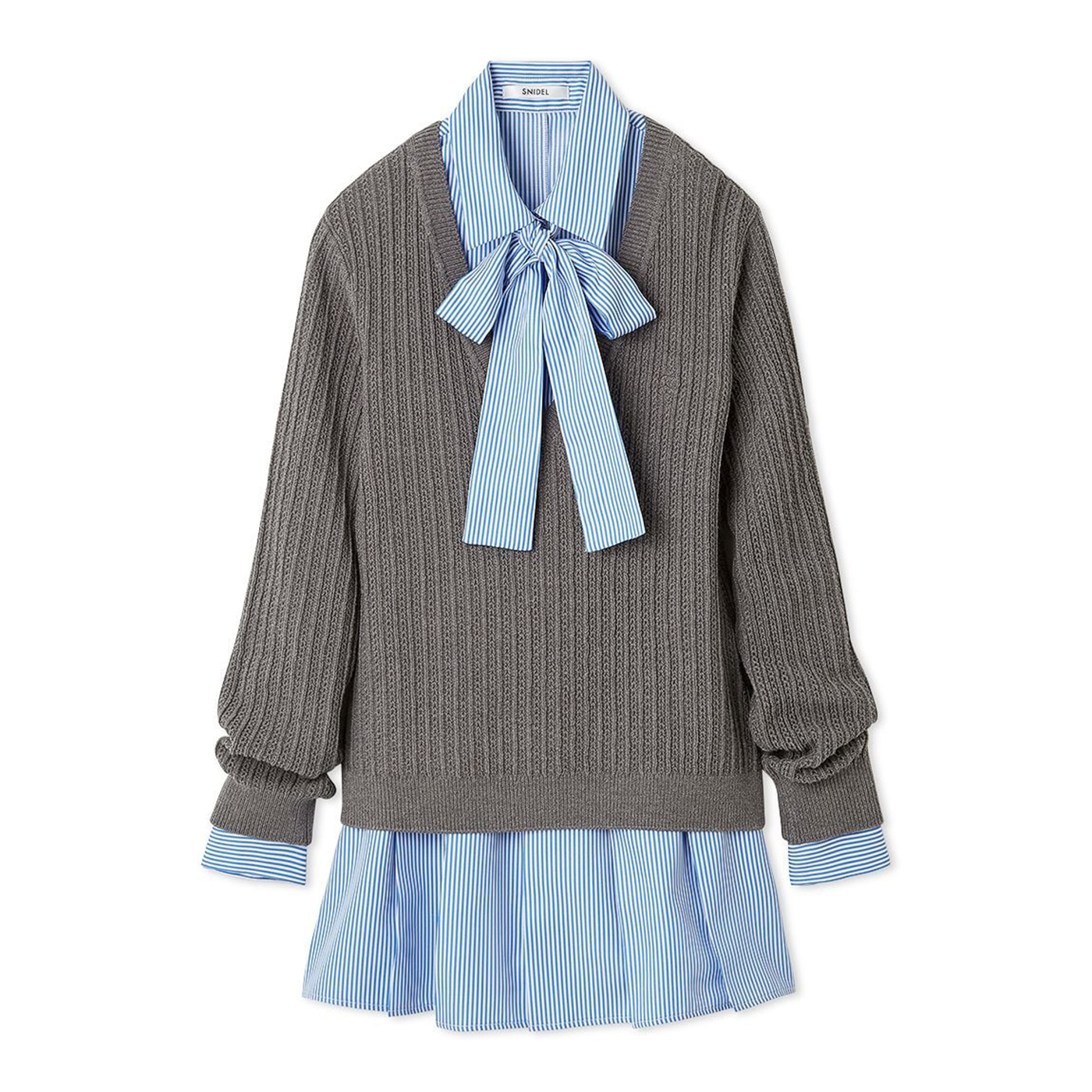 SNIDEL（スナイデル） SALE50%OFF シャツコンビチュニック swnt254231