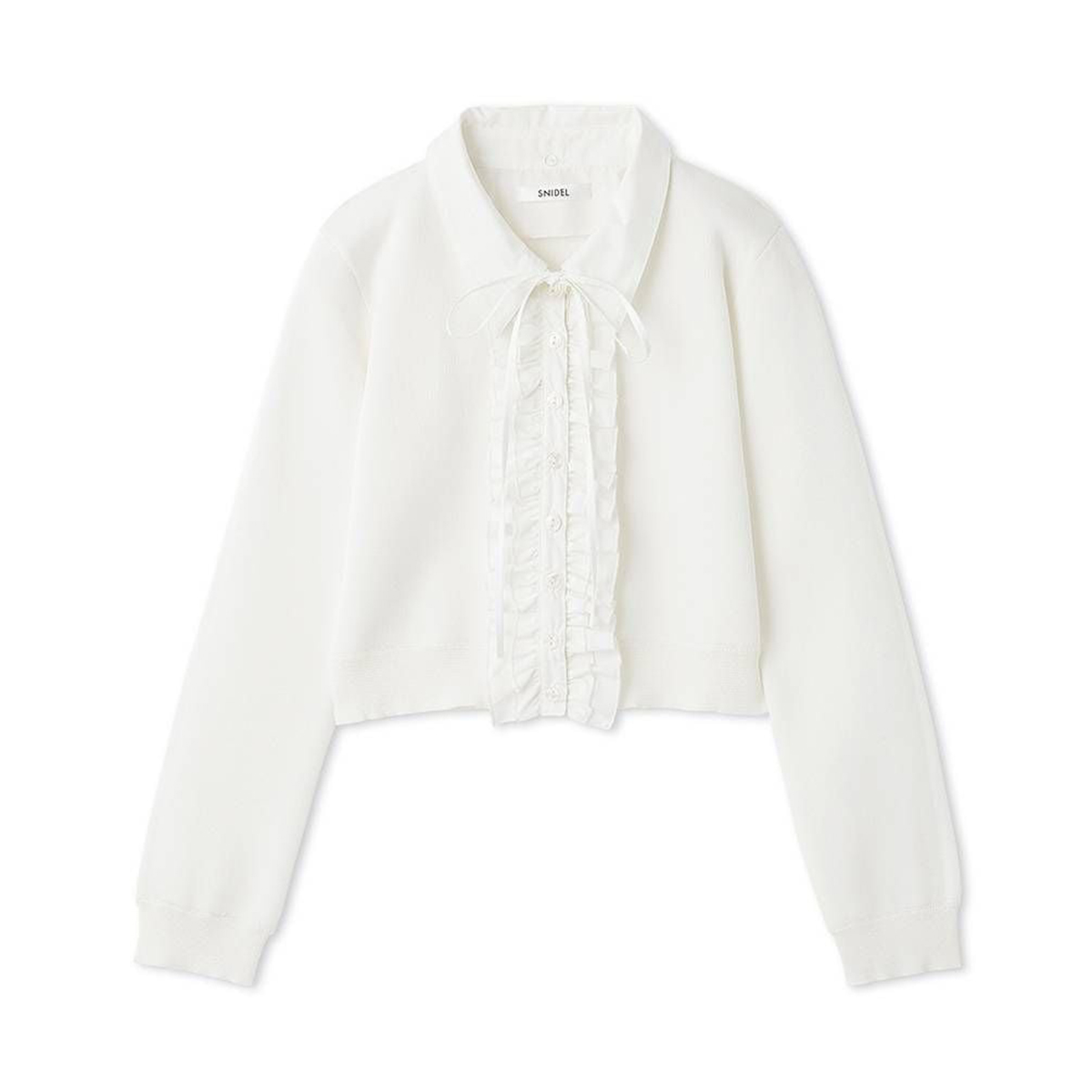 SNIDEL（スナイデル） フリルニットカーディガン swnt261014