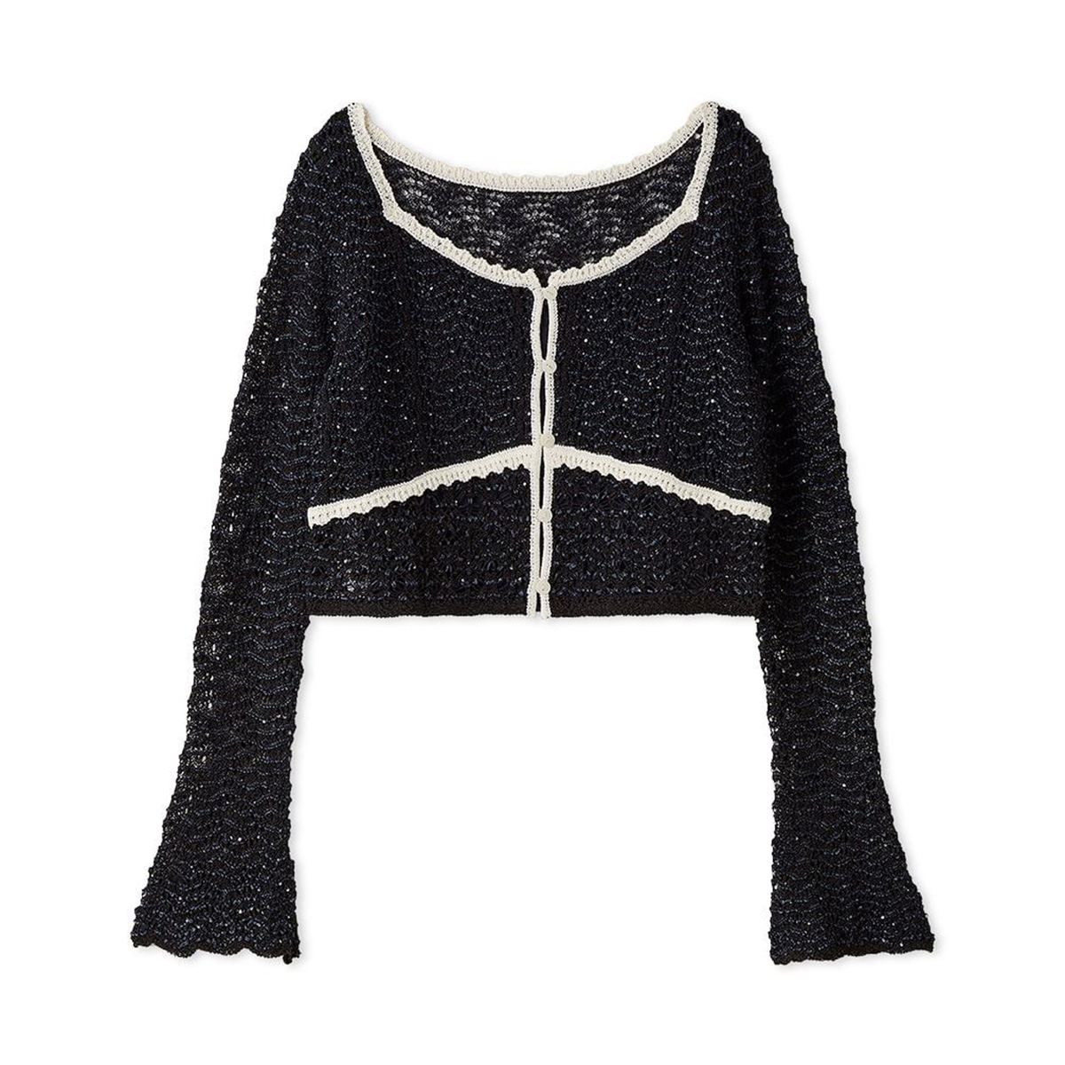 SNIDEL（スナイデル） クロシェニットトップス swnt261156 レディース