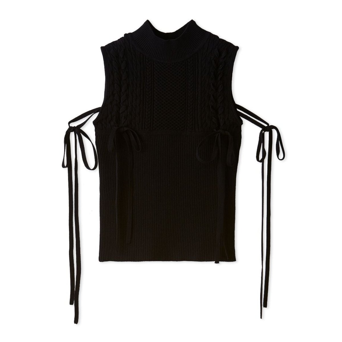 SNIDEL（スナイデル） SALE40%OFF レースアップリボンデザインニット