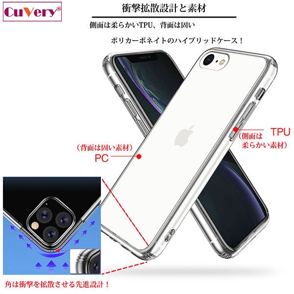 スラムダンク ハードケース2個 iPhone SE 第3世代 第2世代 ケース ハードケース クリア ハイブリッド