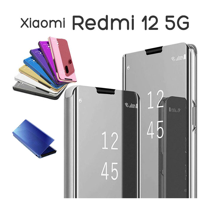 Redmi Xiaomi 12 5G ケース 手帳型 半透明ミラー カバー redmi12