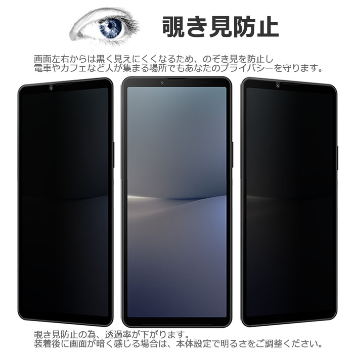 Xperia 10 VI フィルム SO-52E SOG14 A402SO XQ-ES44 液晶保護 覗き見