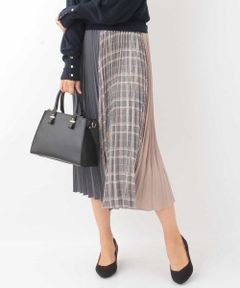 新品超特価 MK MICHEL KLEIN / エムケーミッシェルクラン チェック柄コンビプリーツスカート タカシマヤファッションスクエア - 通販 - PayPayモール 格安爆買い
