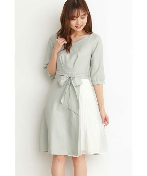 Proportion Body Dressing❤︎プリーツ切替フレアワンピース 楽天市場】オープンカラーフレアワンピース／プロポーション