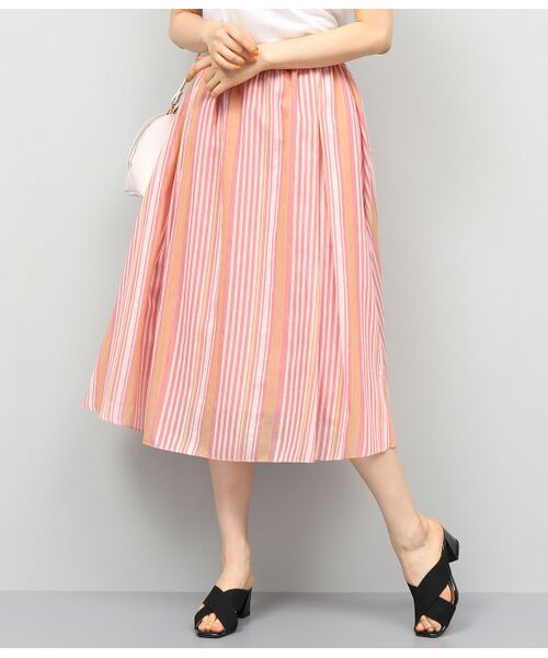 限定品格安 ROPE' タカシマヤファッションスクエア - 通販 - PayPayモール / ロペ ラメギャザーストライプギャザースカート 好評セール