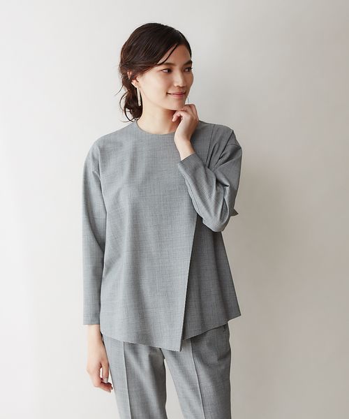qualite / カリテ 《セットアップ対応》ウールストレッチプル qualite / カリテ 《セットアップ対応》ウールストレッチプル