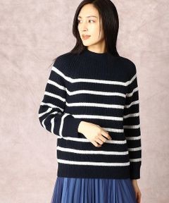 新品超激得 COMME CA / コムサ 片畦編みクルーネックボーダーニット タカシマヤファッションスクエア - 通販 - PayPayモール 日本製即納
