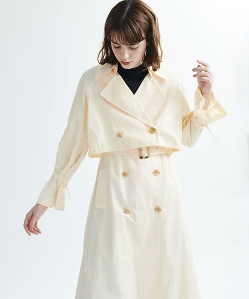 LANVIN en Bleu / ランバン オン ブルー レイヤードトレンチコート
