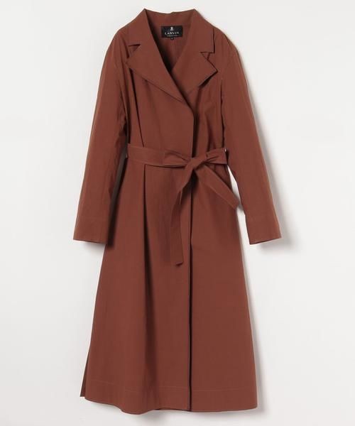 LANVIN COLLECTION / ランバン コレクション ドライポプリンロングコート