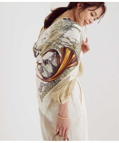 のギフトと ROPE' タカシマヤファッションスクエア - 通販 - PayPayモール / ロペ リバイバル柄シルクスカーフ(Lサイズ) ングに