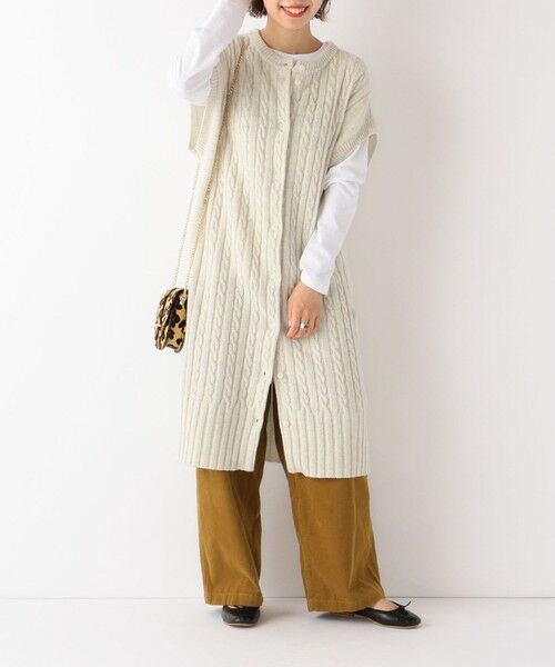 通販限定品 SHIPS SHIPS any: ロングケーブルジレ タカシマヤファッションスクエア - 通販 - PayPayモール for women / シップスウィメン お買い得SALE