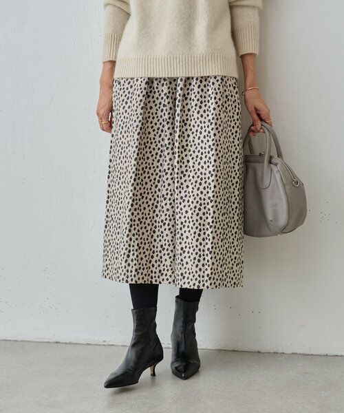 BEARDSLEY ジャガードキュロット レオパード BEARDSLEY（ビアズリー）の「シンプルなニットにもあわせて