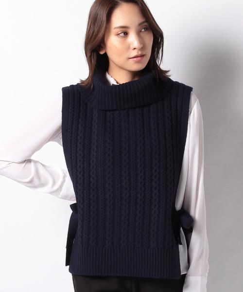 安い人気 CARA タートルニットベスト タカシマヤファッションスクエア - 通販 - PayPayモール O CRUZ / キャラ・オ・クルス 即納再入荷