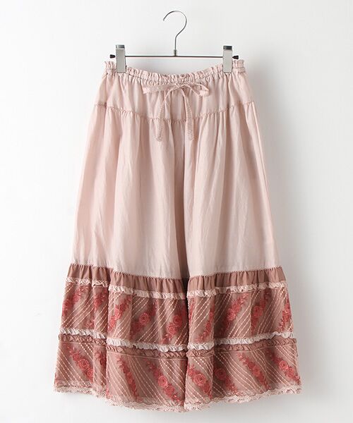 最新情報 Pink House ピンクハウス ローズフローレース使いスカート 在庫一掃 Artmedia Ba