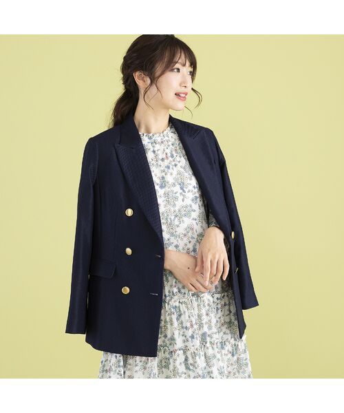 アウトレット送料無料 Rose Tiara ローズティアラ ダブルボタンカラミジャケット 日本製 Www Doctor Plan Com