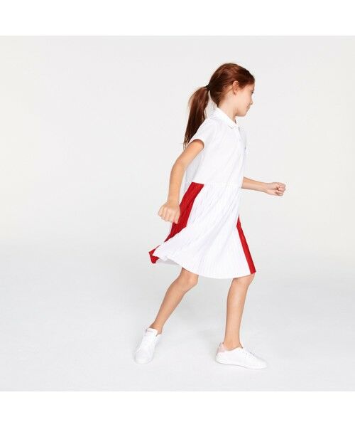 イント Lacoste タカシマヤファッションスクエア 通販 Paypayモール ラコステ Girlsプリーツスカートポロワンピース キッズサイ Rafkaup Is