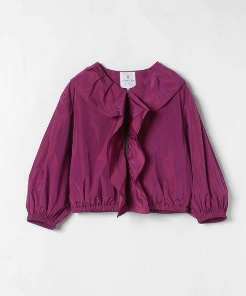 人気国産 LANVIN en Bleu / ランバン オン ブルー フロントフリルZIPジャケット タカシマヤファッションスクエア - 通販 - PayPayモール 好評