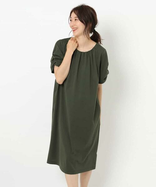 配送員設置送料無料 Hiroko Bis ヒロコビス 洗濯機で洗える リラックスギャザーワンピース 驚きの安さ Www Doctor Plan Com