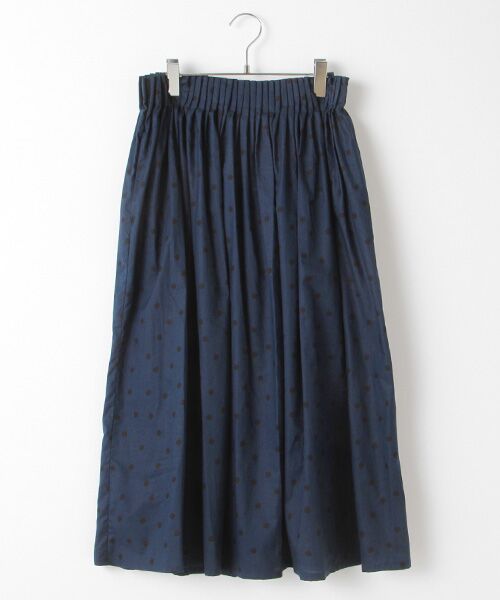 HOT新作 LOURMARIN タカシマヤファッションスクエア - 通販 - PayPayモール / ルールマラン ドットプリントタックキャザースカート 好評安い
