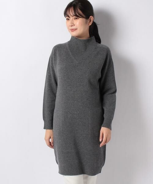 Leilian / レリアン ロングニットプルオーバー