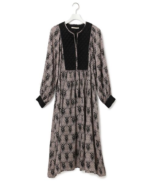 再入荷 ADAM ET ROPE' / アダム エ ロペ MODAL SATIN ETHNIC PRINT DRESS タカシマヤファッションスクエア - 通販 - PayPayモール 定番