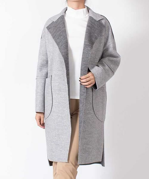 超激得安い MADAM JOCONDE / マダムジョコンダ ウール混ジャージー断ち切り一枚仕立て オーバーサイズコート タカシマヤファッションスクエア - 通販 - PayPayモール 定番お買い得