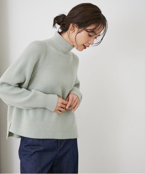 プブルーの Rope タカシマヤファッションスクエア 通販 Paypayモール ロペ ウーステッド畦ボトルネックニットプルオーバー リュームト Odapazumpango Gob Mx