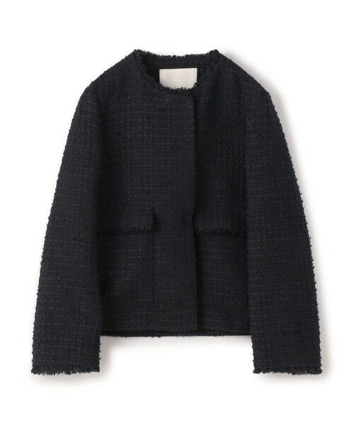 TOMORROWLAND（トゥモローランド） ミックスヤーンツイード ノーカラー