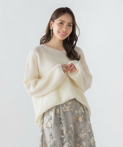 ネック Queens タカシマヤファッションスクエア 通販 Paypayモール Court クイーンズコート モヘアゆるふわニット