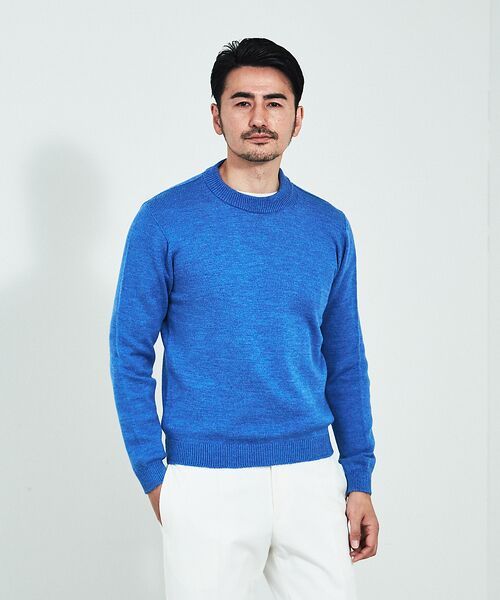 DESIGNWORKS / デザインワークス 7G ホールガーメント クルーネックニット